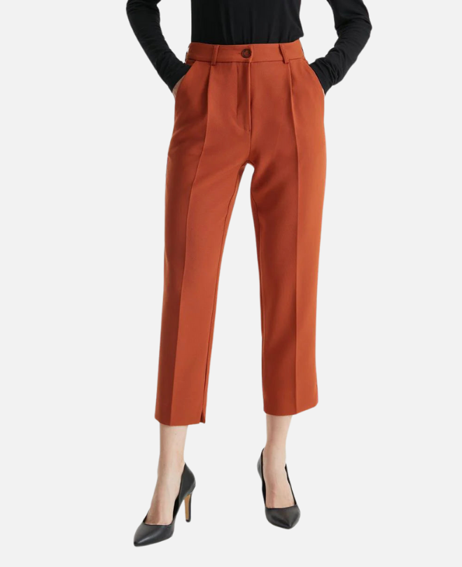 Ad. Mall - Tuğba Tunisia - Pantalon à Taille Haute et à Plis